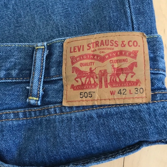 Men’s preowned Levi’s 505 jeans - regular relaxed fit- 42 x 30 - Picture 8 of 8